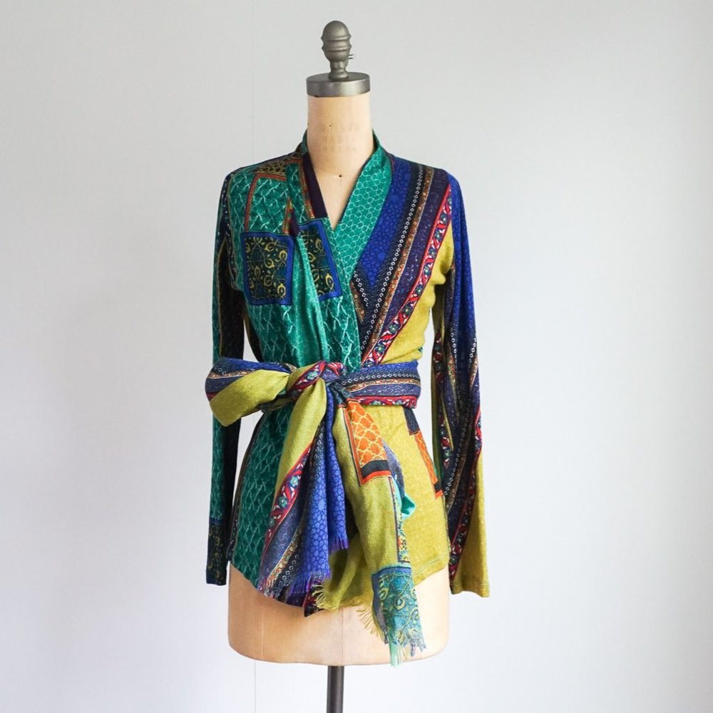 Pashma top with a matching scarf - very soft - Size S/M - Cashmere, Silk…
